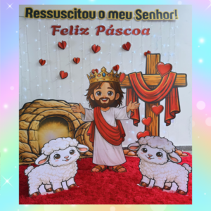 PAINEL PÁSCOA CRISTÃ 3D