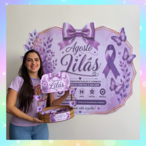 PAINEL AGOSTO LILÁS