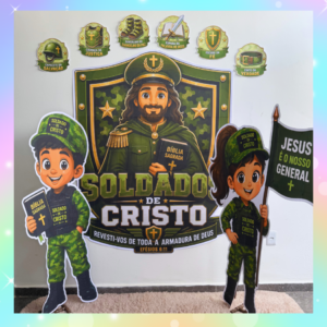 PAINEL SOLDADOS DE CRISTO - ARMADURAS DE DEUS